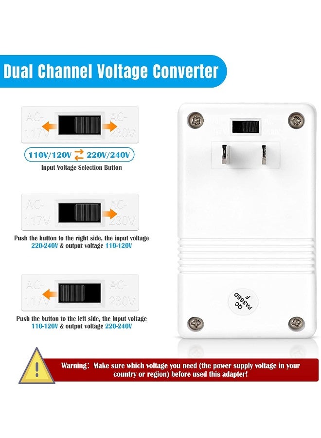 SINGWAY 100W 110V-120V to 220V-240V Step-Up and Down Voltage Converter - Image 2